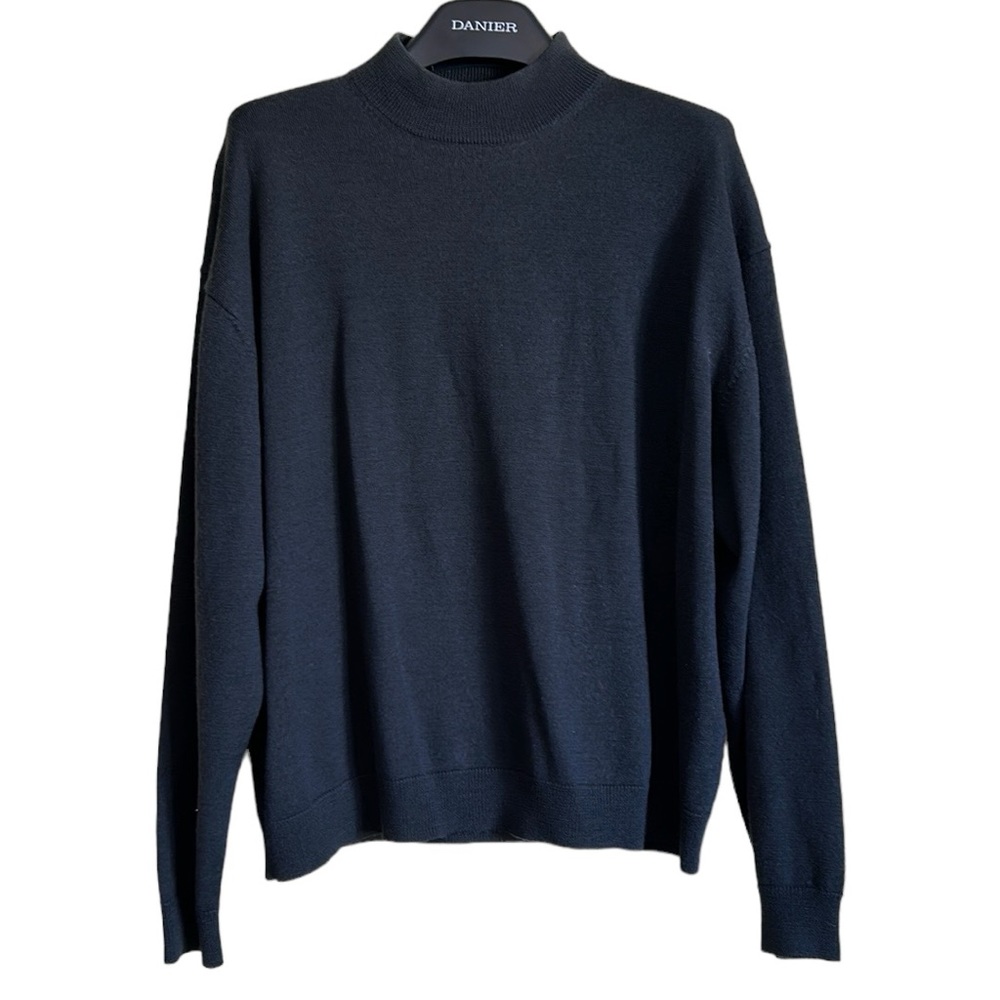 Boulevard‎ Club mens sweater large wool blend knit charcoal